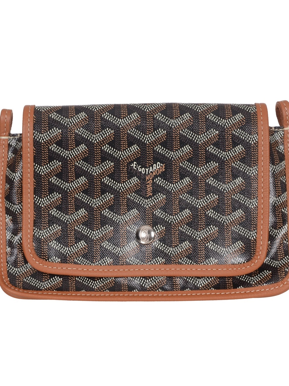 ♥️Goyard Brown and Tan Chevron Canvas Crossbody♥️